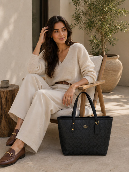 Classy Black Tote