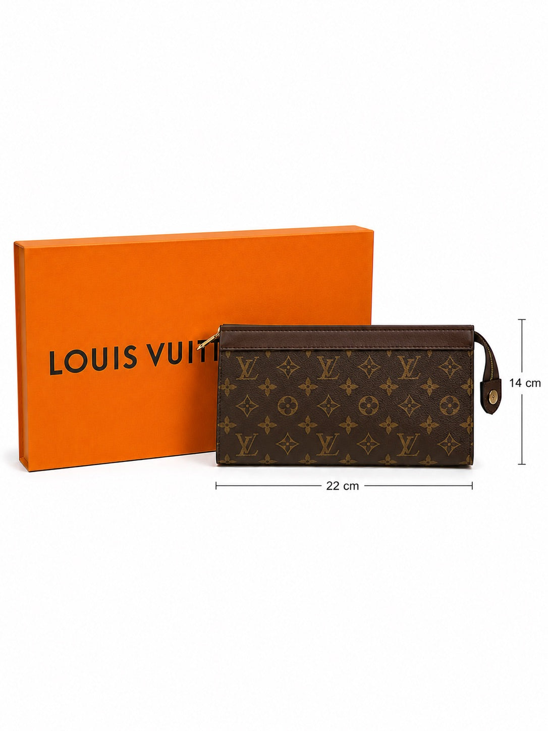 Brown Clutch with Box