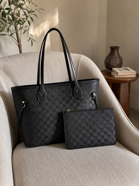 LV Black Monogram Tote