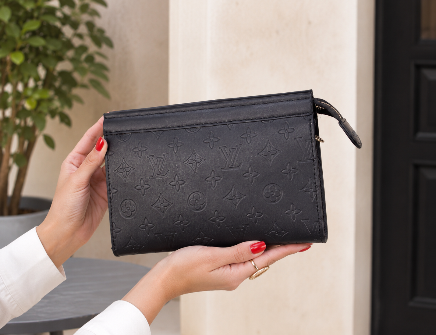 Everyday Black Clutch