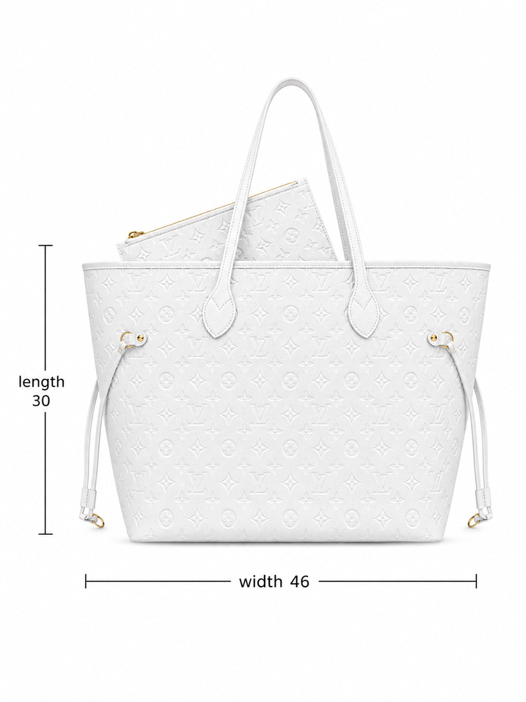 LV White Tote