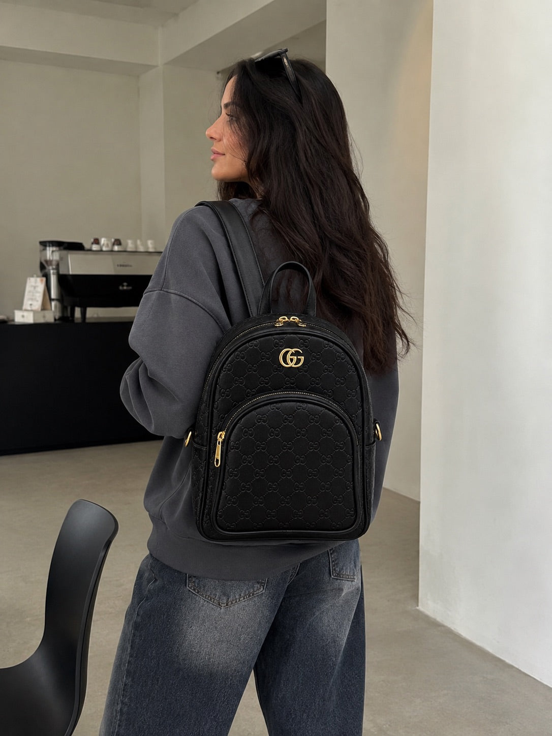GG Black Backpack