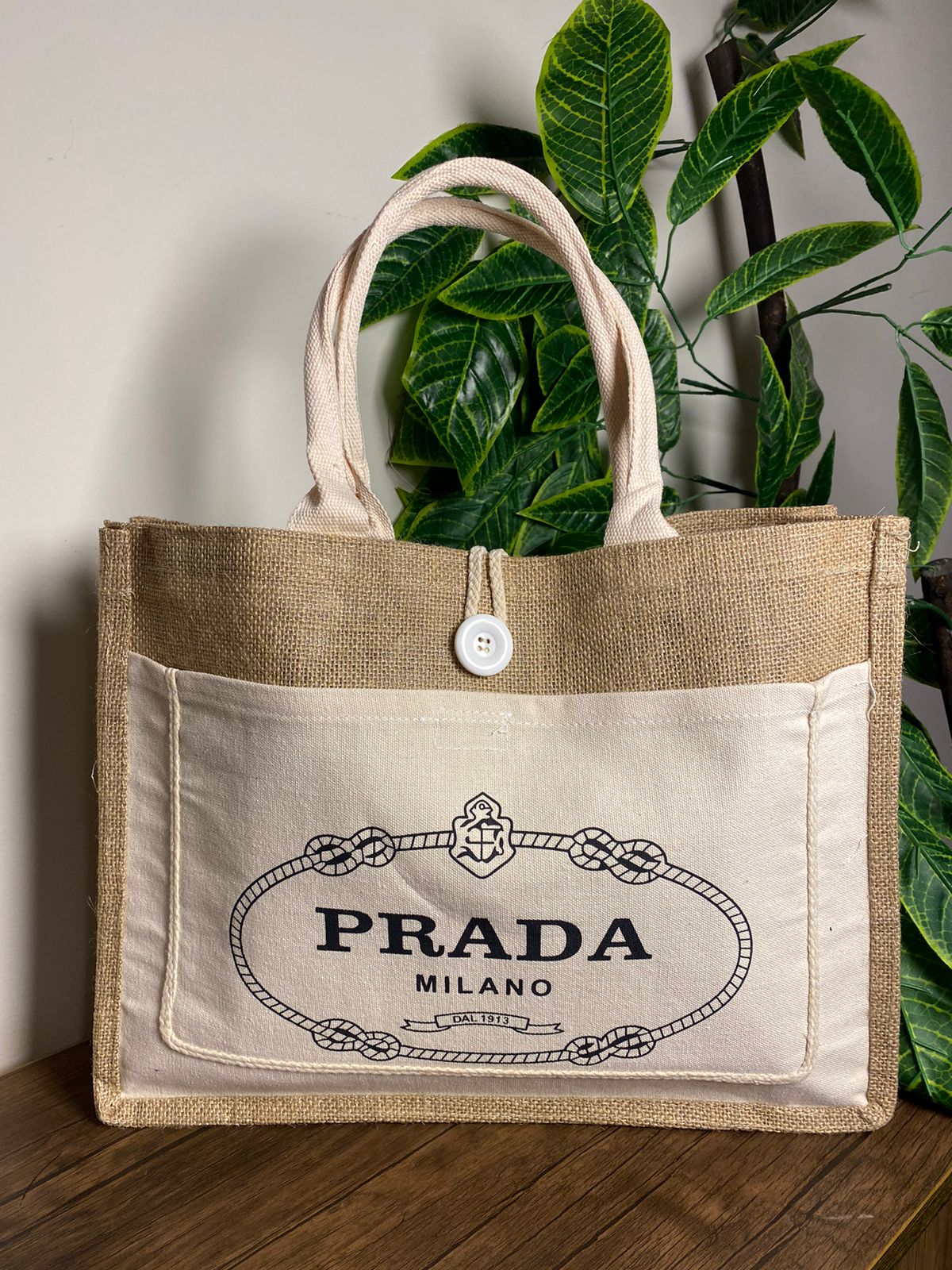 Summer Vacation White Tote