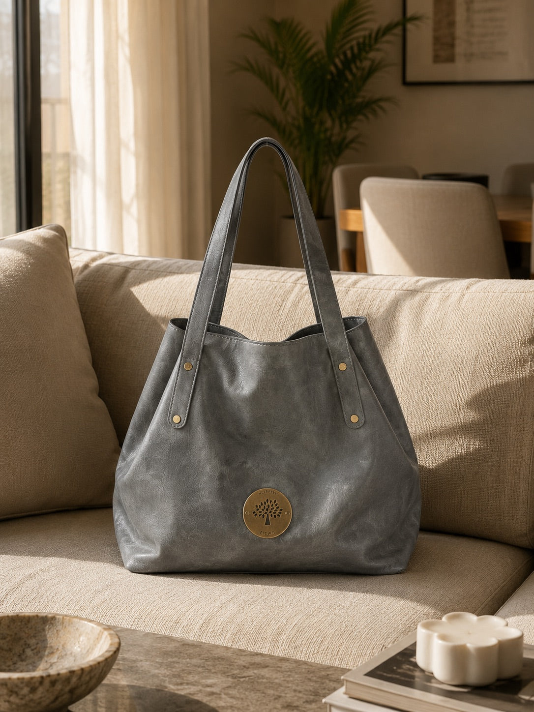 Vintage Grey Tote