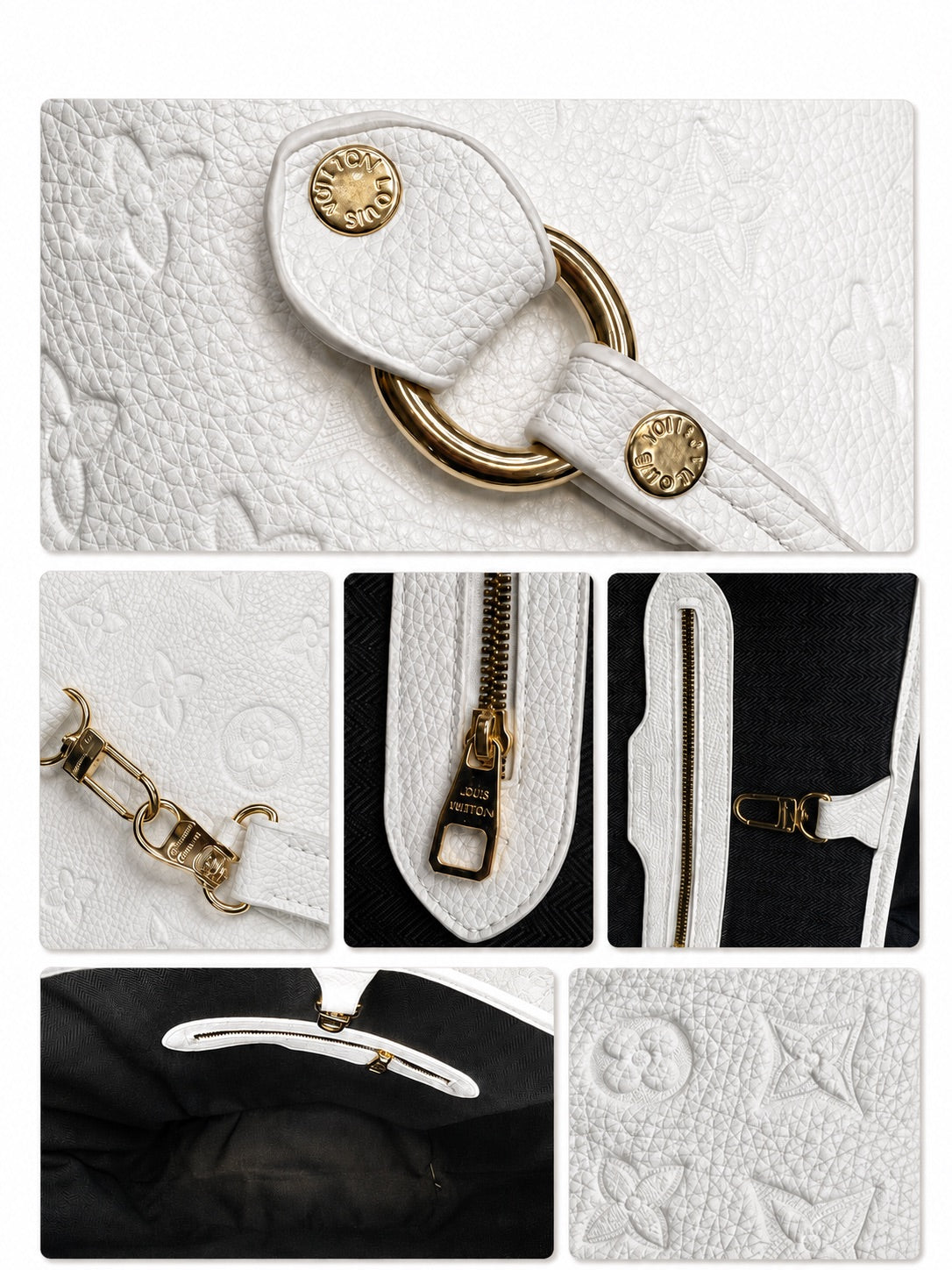 LV White Tote