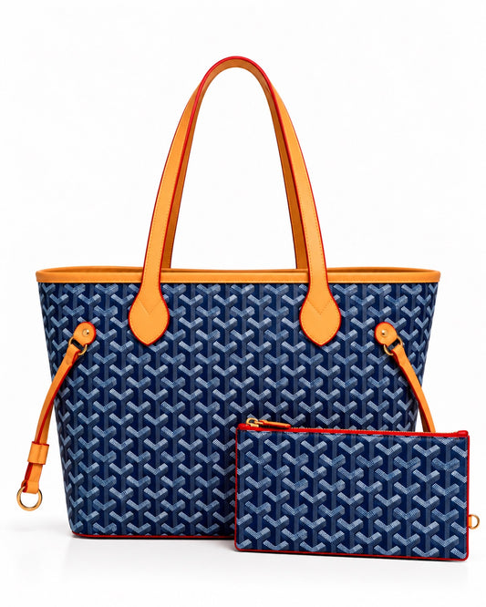 Goyard Navy Tote