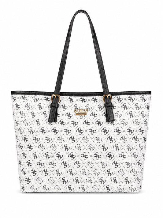 Guess White Tote