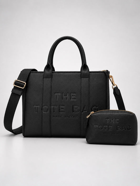 Everyday Black Tote Bag