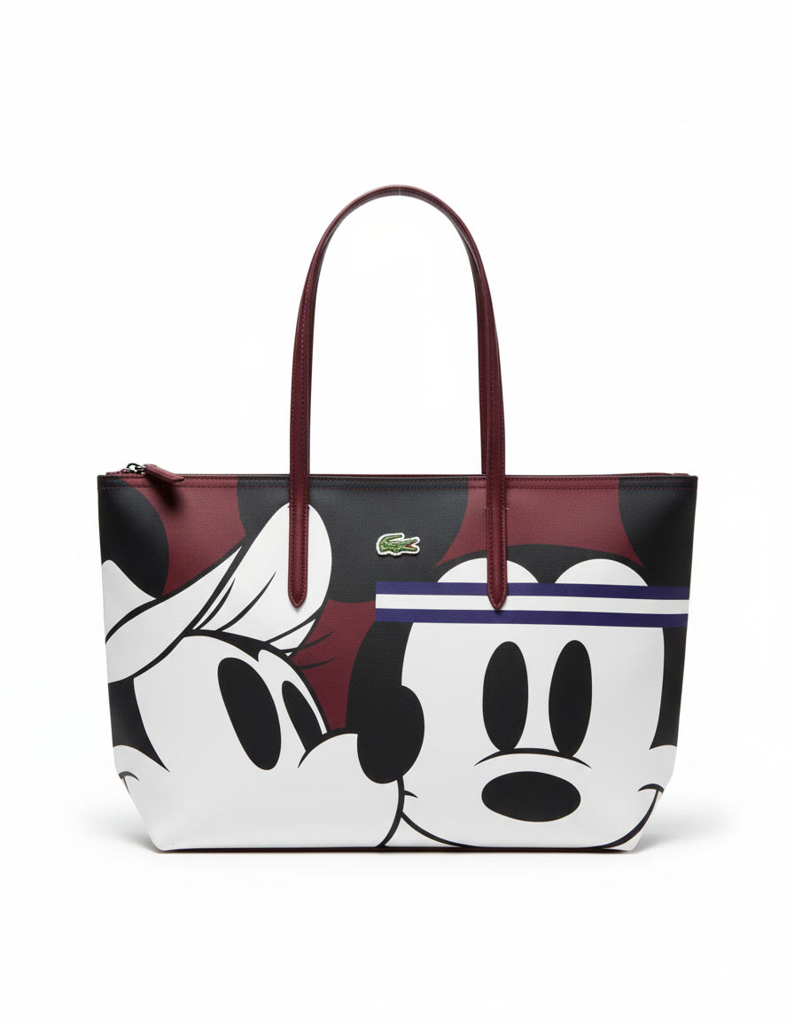 Burgundy Mickey Lac. Tote