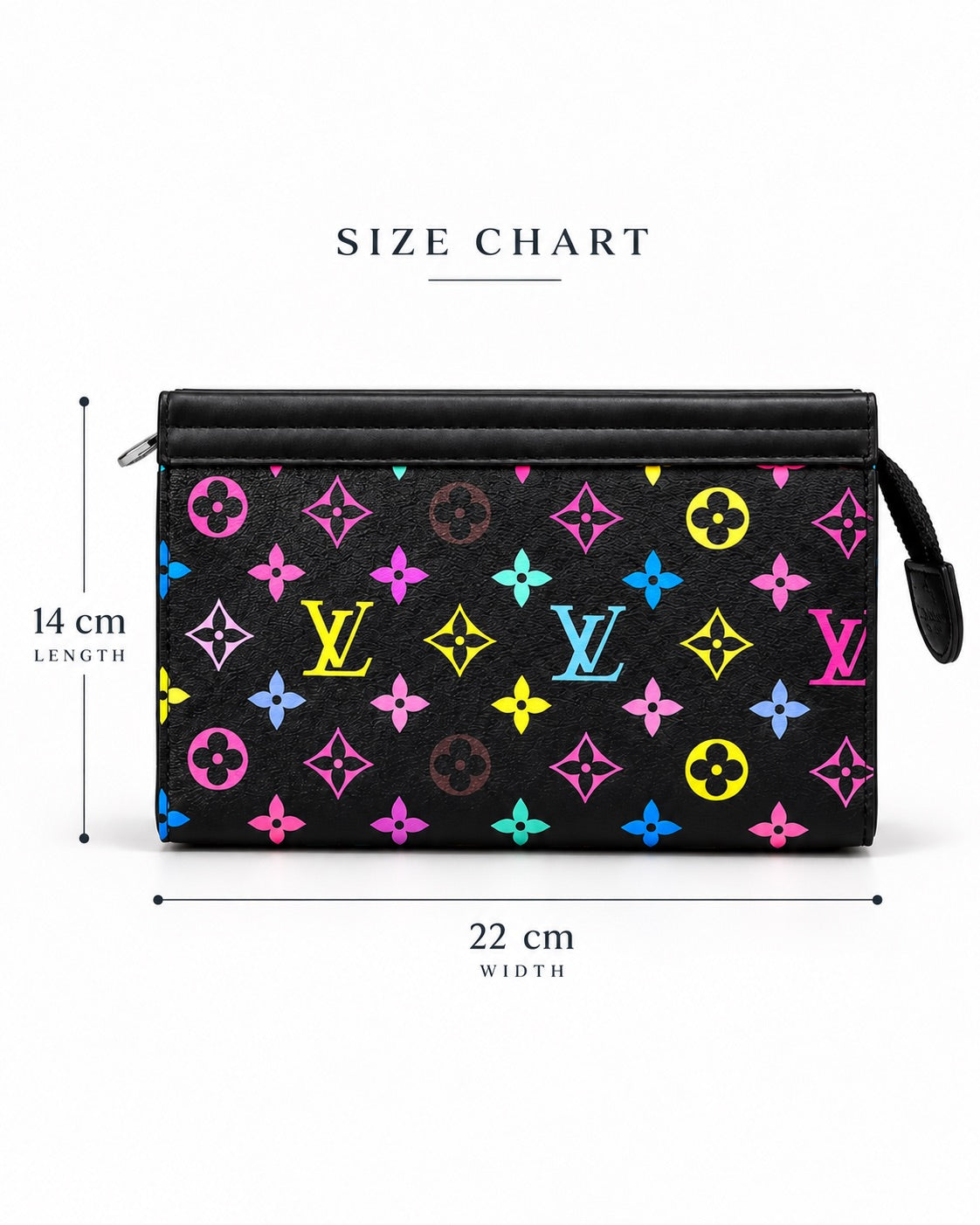 LV Black Joy Clutch with Box