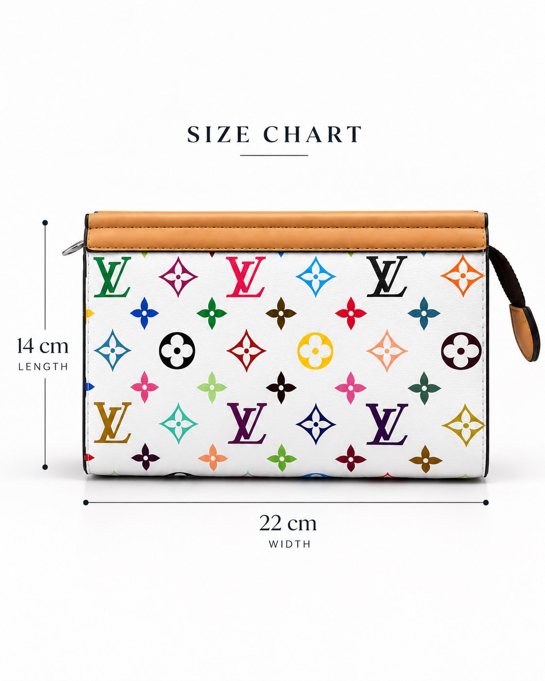 LV White Joy Clutch with Box