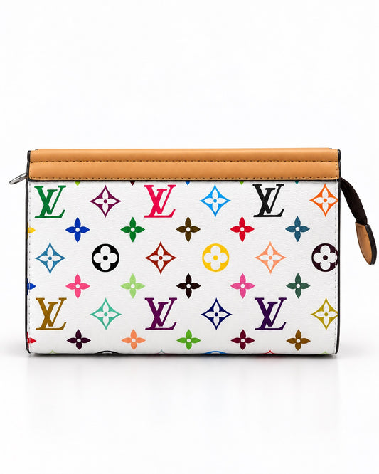 LV White Joy Clutch with Box