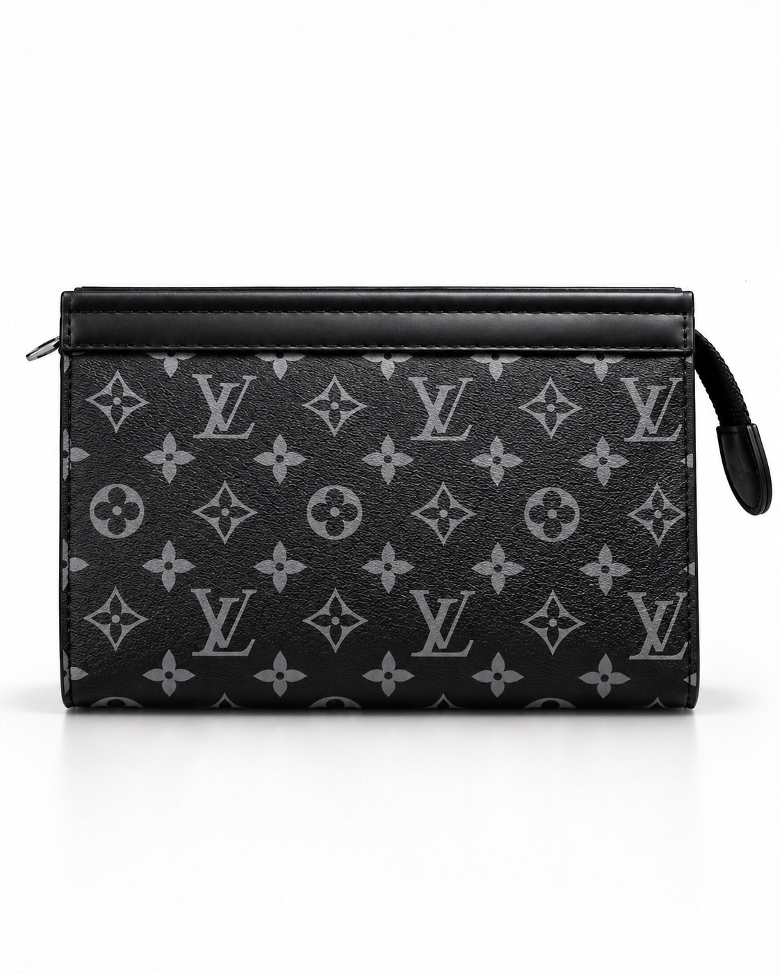 LV Black & Grey Clutch with Box