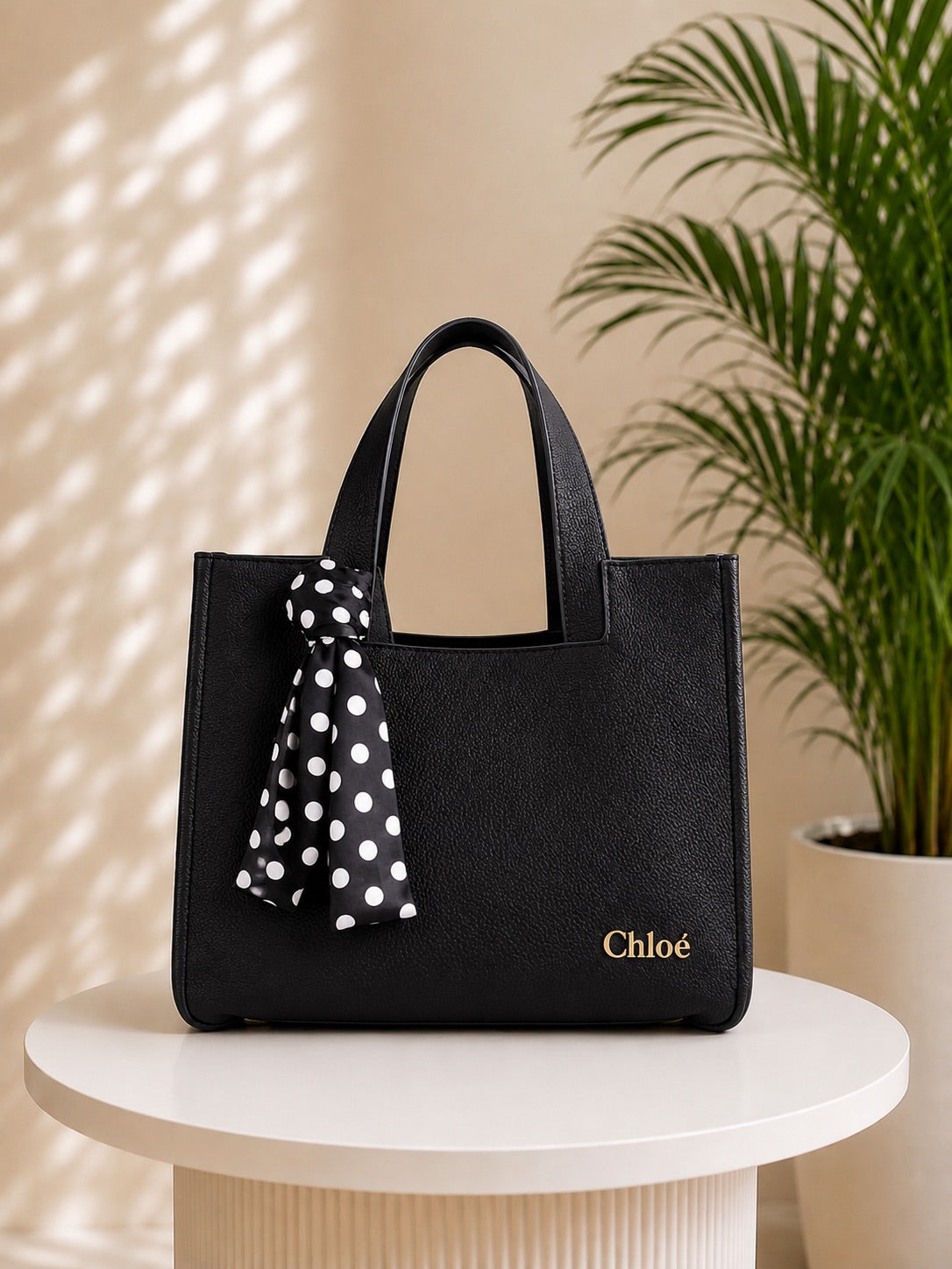 Elegant Black Tote