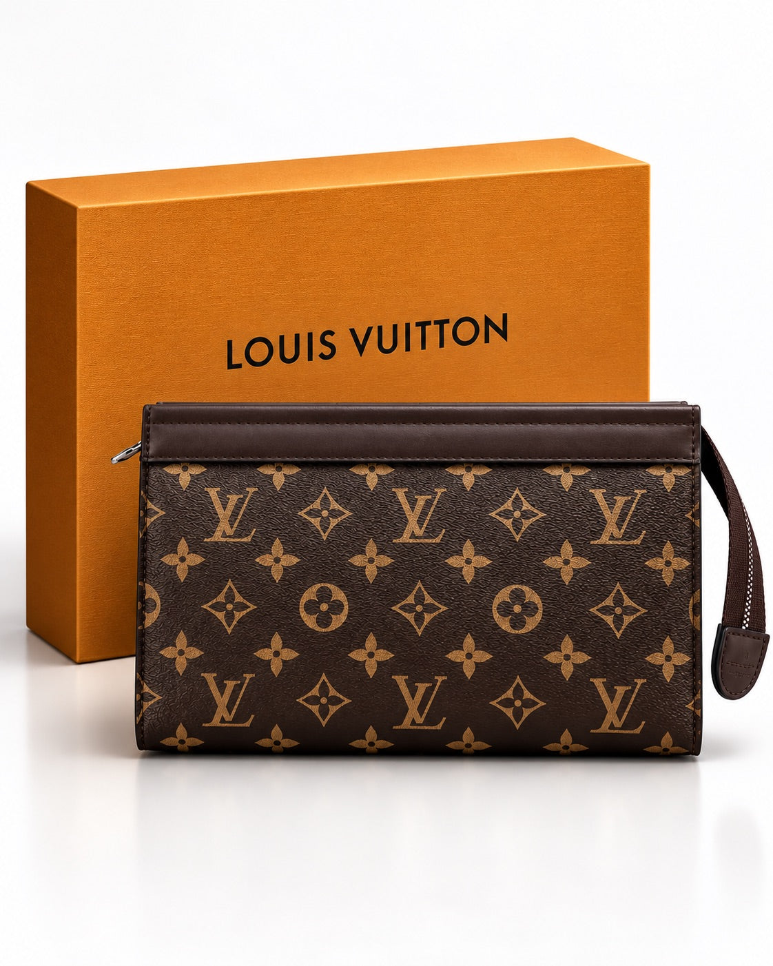Brown Clutch with Box