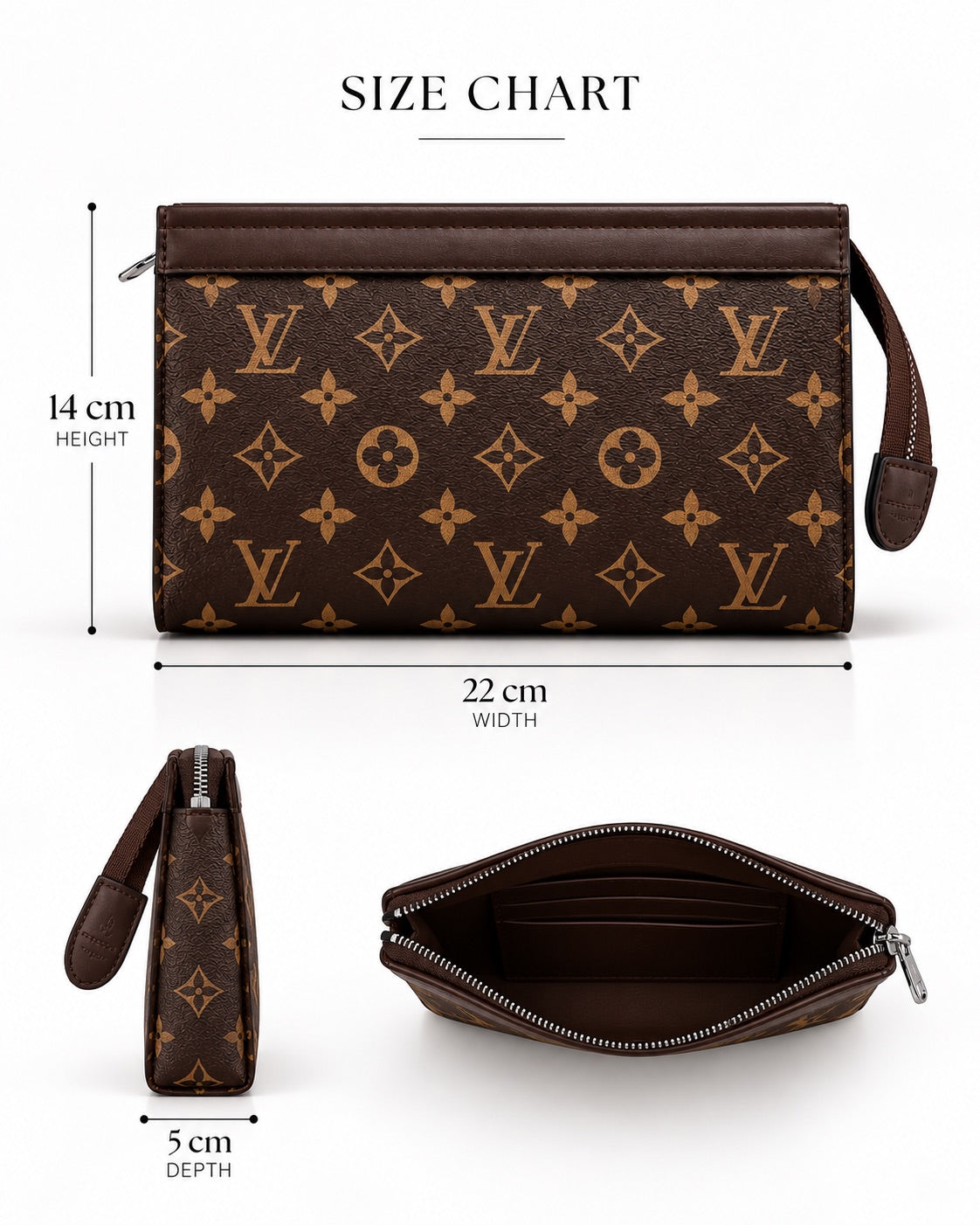Brown Clutch with Box