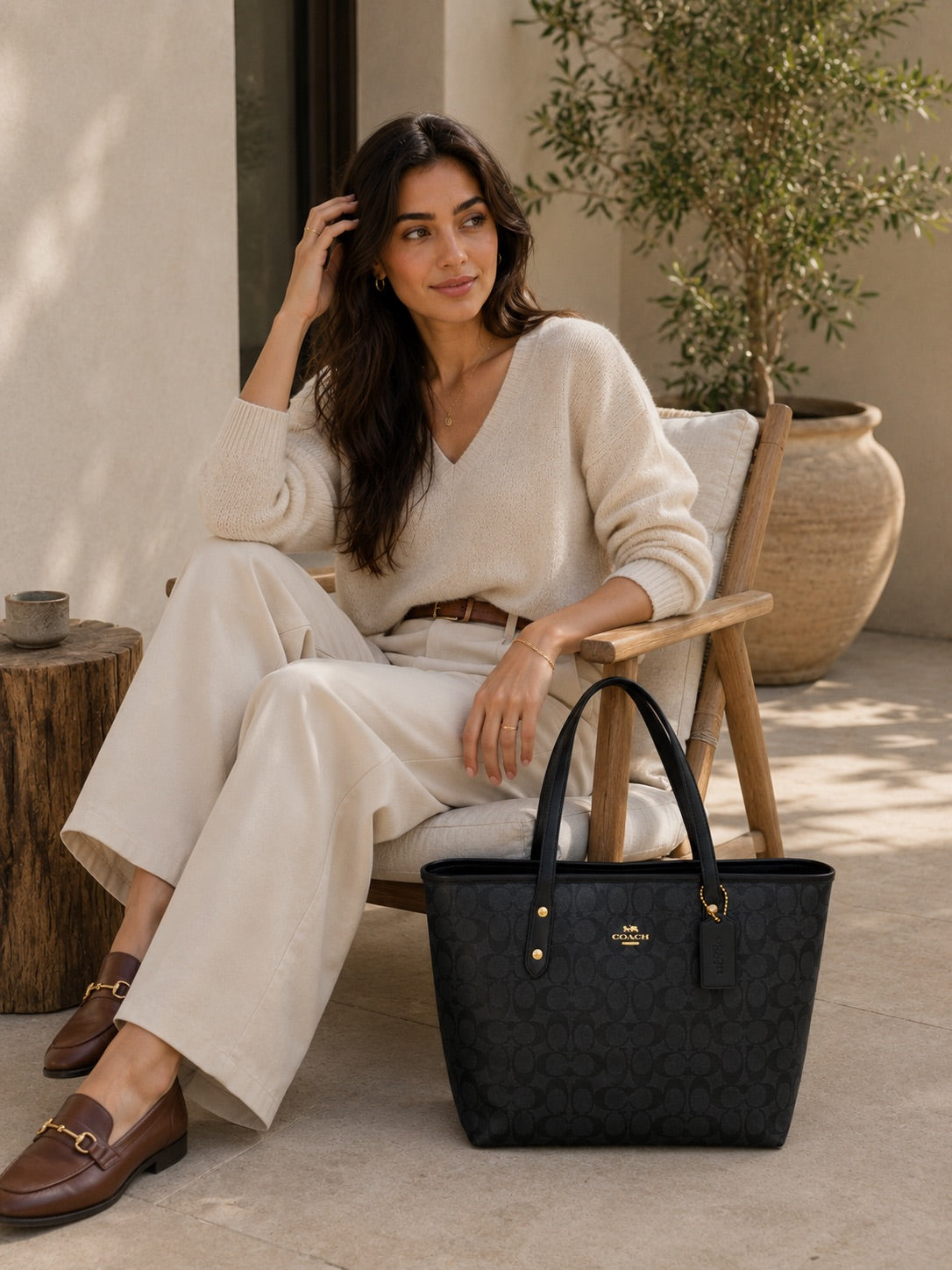 Classy Black Tote