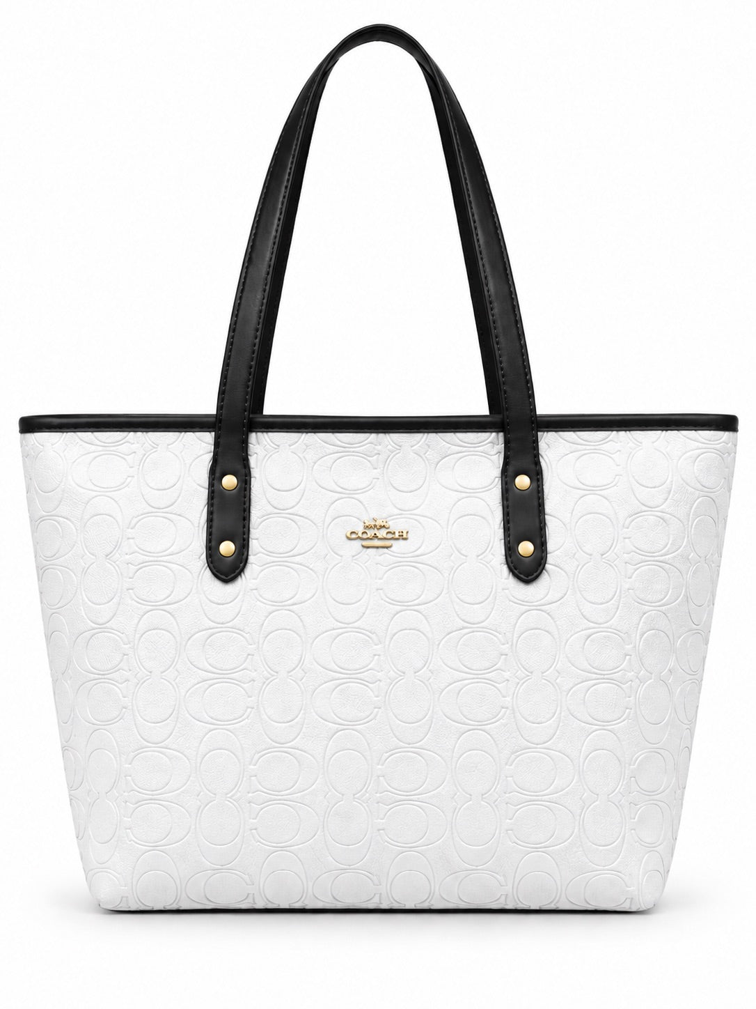Coach White Tote