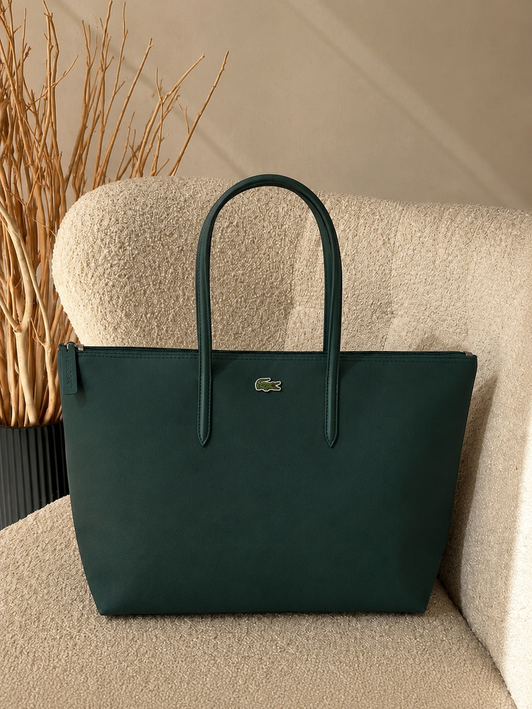 Dark Green Lac. Tote