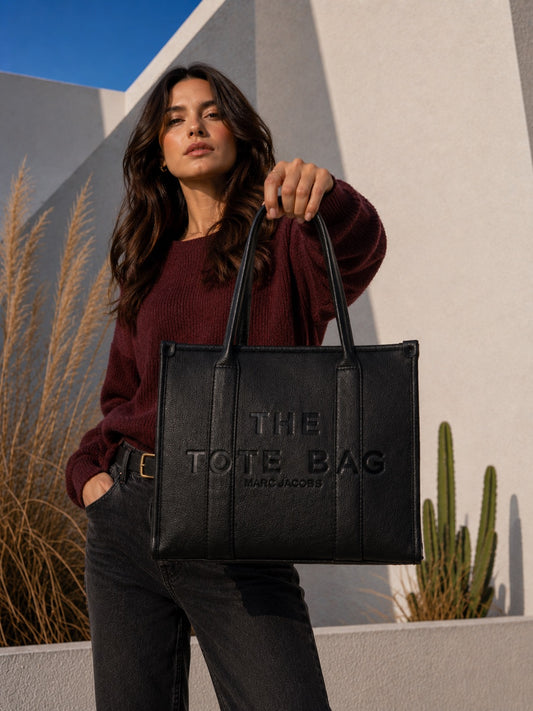 Everyday Black Tote Bag
