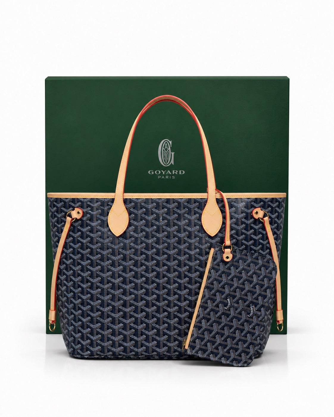 Navy Goyard with Box