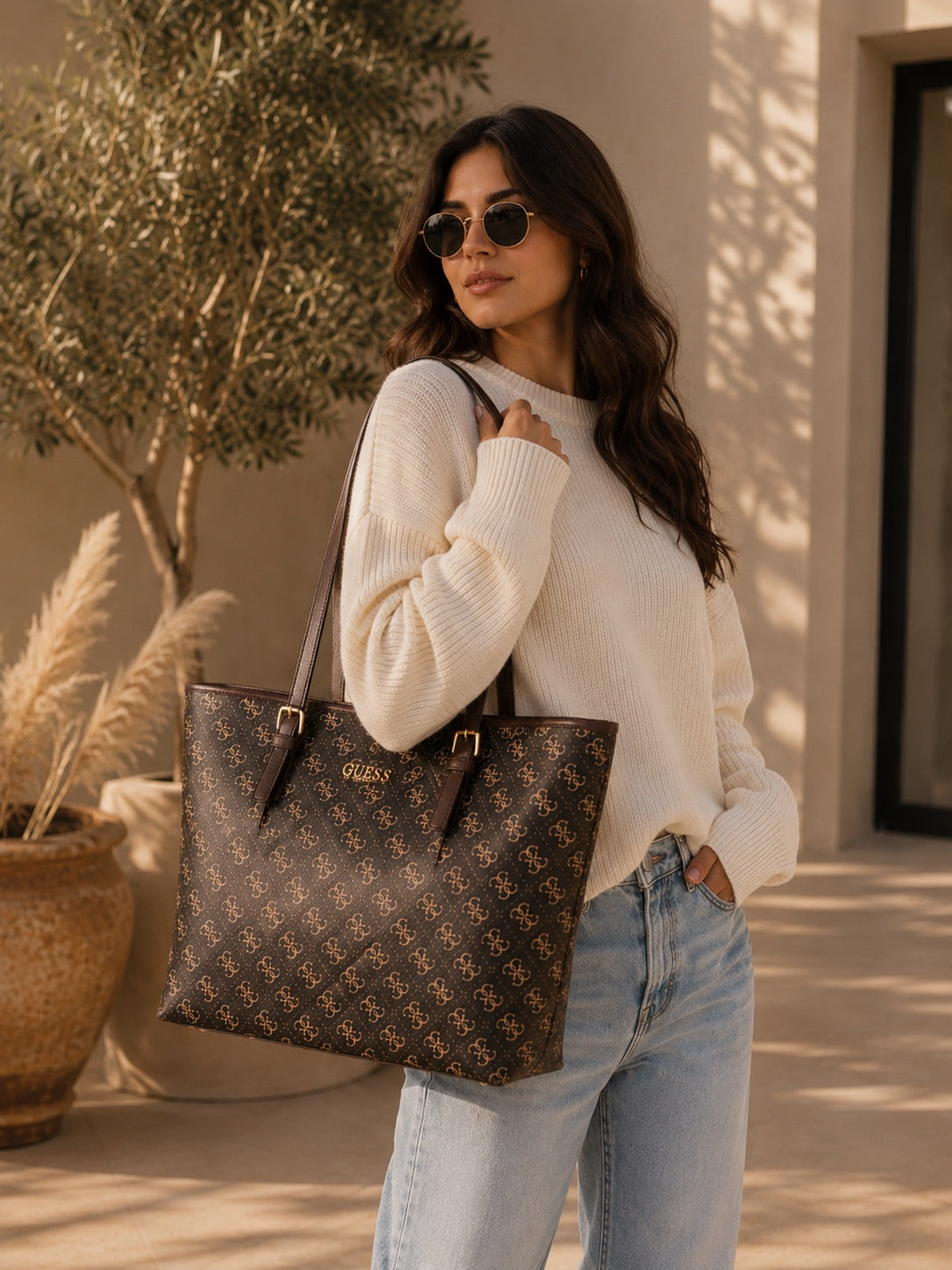 Guess Brown Tote