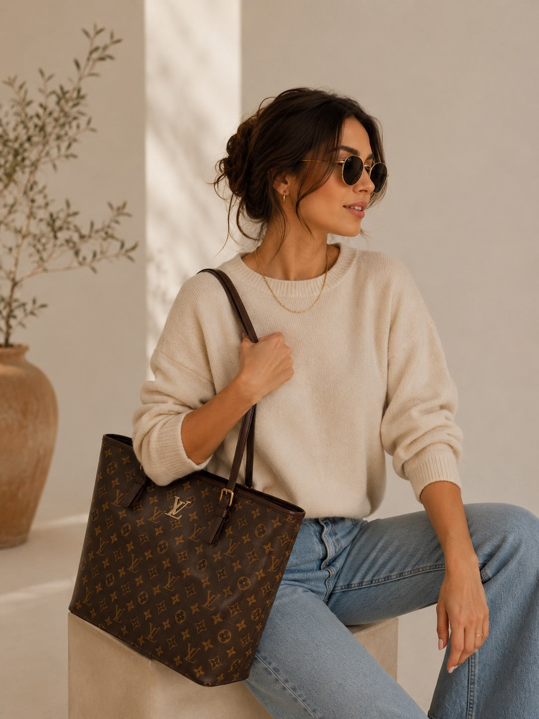 LV Brown Tote