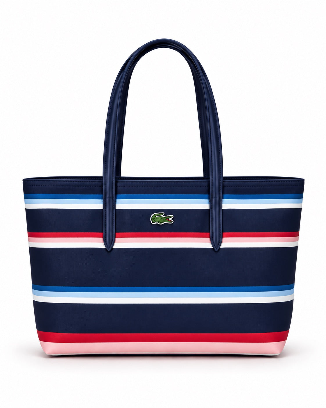 Navy Tri Color Lac. Tote