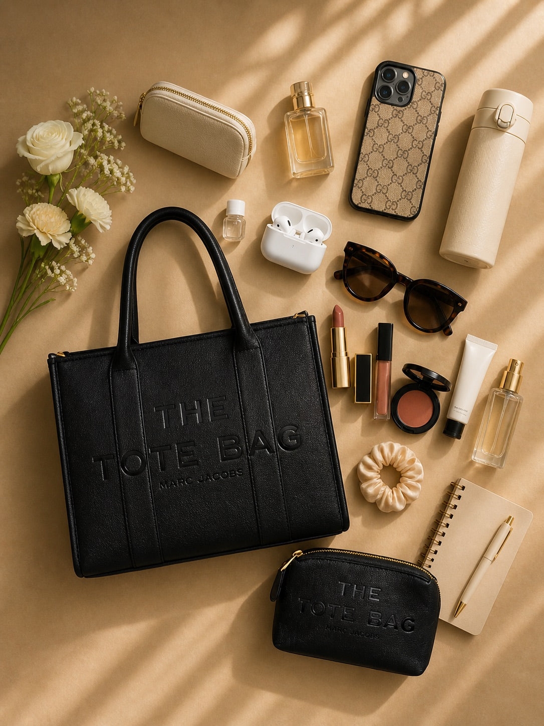 Everyday Black Tote Bag